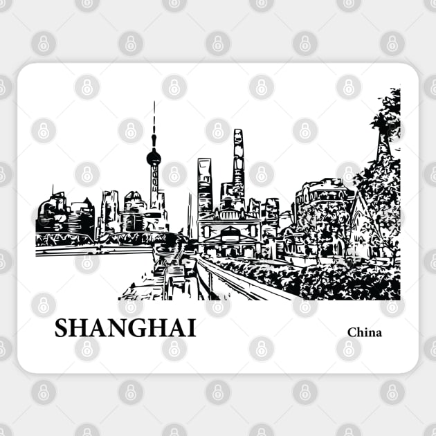 Shanghai China Sticker by Lakeric